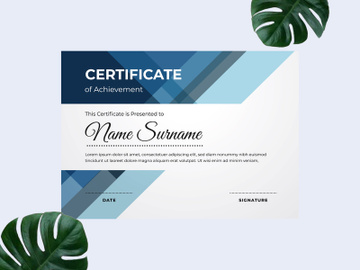 Modern certificate design template preview picture