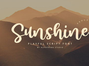 Sunshine - Script Font preview picture