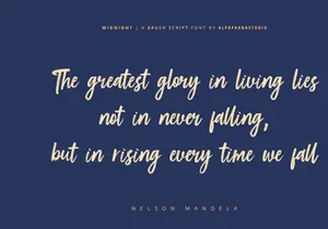 Midnight - Brush Script Font