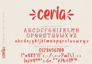 Free Ceria Handwritten Font