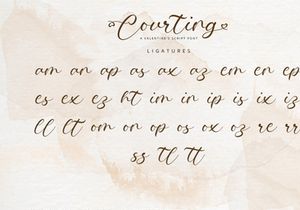 Courting - Script Font
