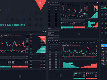 Crypo - Cryptocurrency Trading Dashboard UI KIT preview picture