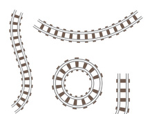 Train railroad vector image