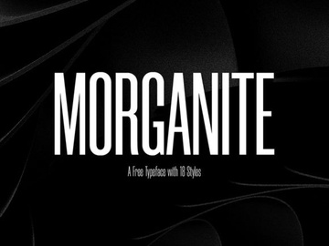 Morganite: Free condensed fonts in 18 styles preview picture