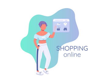 E shopping social media post mockup preview picture