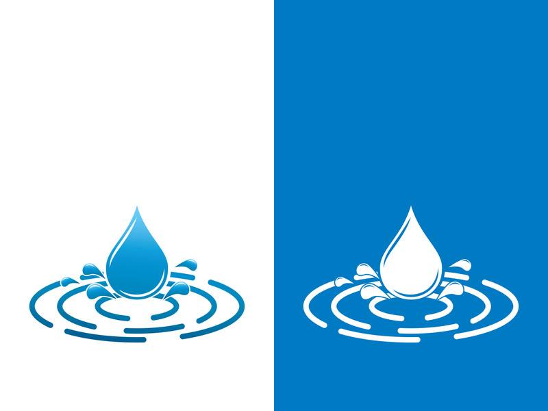 Water drop logo template vector illustration design