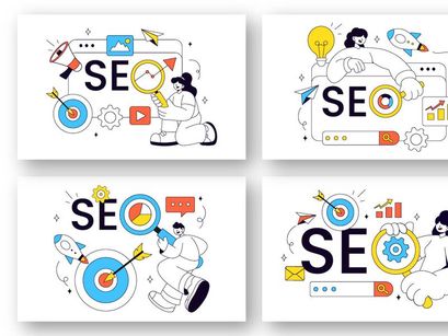 10 Search Engine Optimization Illustration
