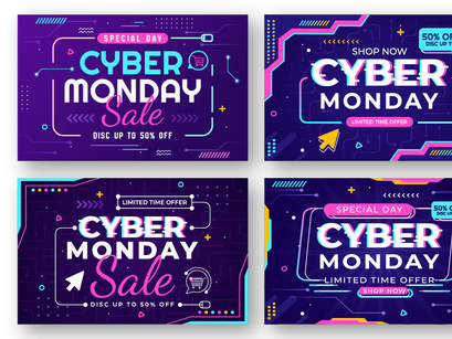 13 Cyber Monday Event Illustration