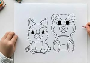 Cute cartoon animals friends vector illustration flat design