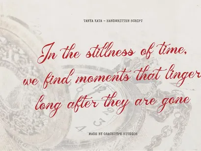 Tanya Kata | Handwritten Script