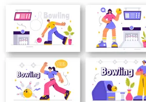 13 Bowling Game Illustration