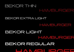Bekor- Condensed Font Family