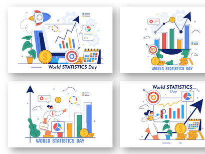 10 World Statistics Day Illustration