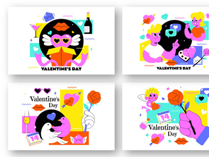 Happy Valentine's Day Illustration