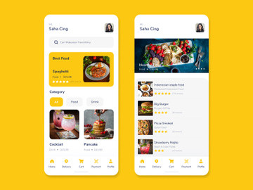 Food App UI Kit Template preview picture