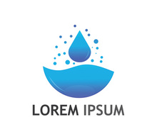 Modern colorful water drop logo design.