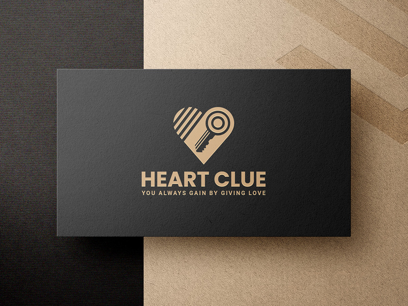 Heart Clue Logo Design