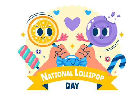 10 National Lollipop Day Illustration