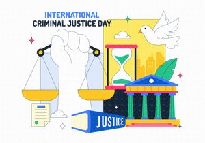 10 International Criminal Justice Day Illustration