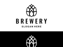 Premium quality vintage craft beer logo template. For badges, emblems, beer companies, bars, taverns.