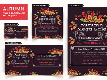 Autumn Festival Flyer & Social Media Pack-18 preview picture