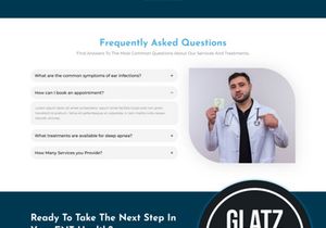 ENT Doctor Website UI/UX Design Kit