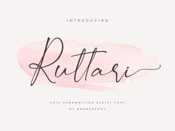 Ruttari // Chic Handwritten Font preview picture