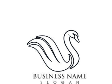 Swan logo and symbol vector preview picture