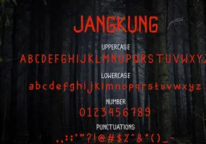 Jangkung - Wild Brush Font