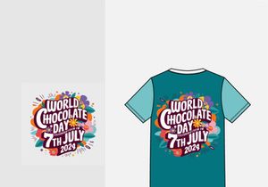t shirt design world chocolate day with a floral design Bundle