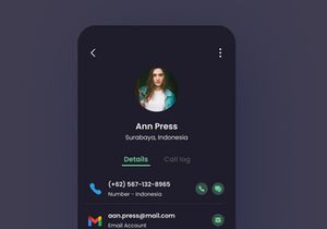 Contact Book App | Freebie