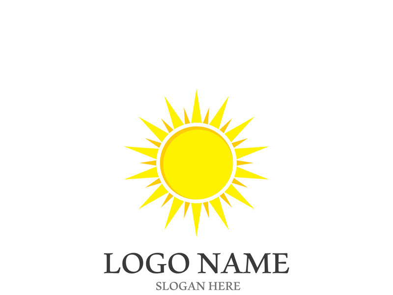 Sun vector illustration icon logo template design
