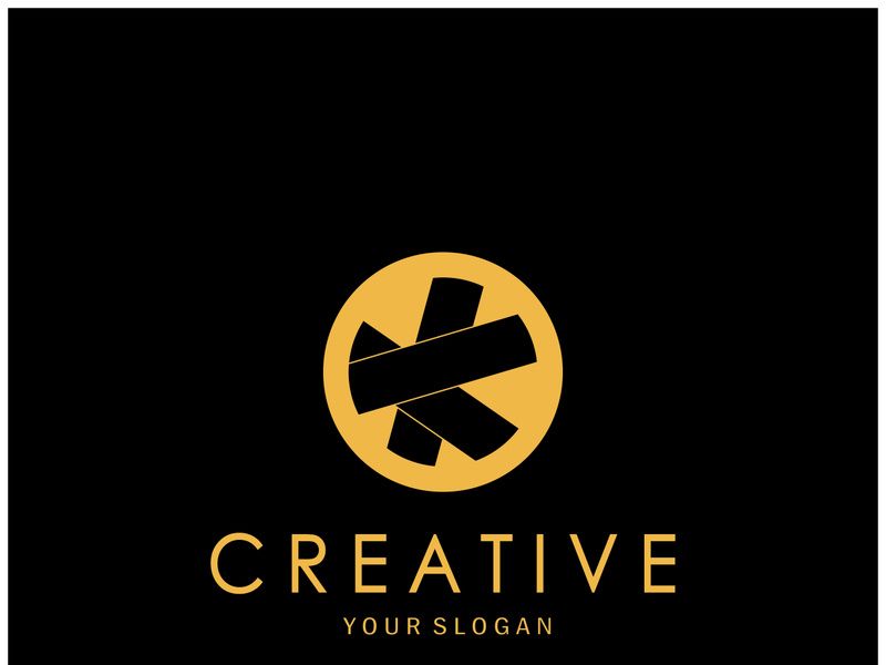 The letter K logo design is simple, elegant, modern, unique and luxurious. Logo for business cards, business, companies, fashion and brands, offices