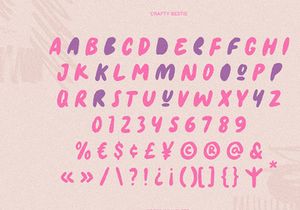 Crafty Bestie - Playful Brush Font