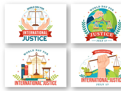 15 World Day for International Justice Illustration