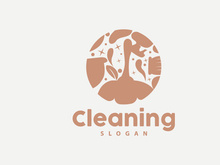 Cleaning Logo, Vector Cleaning Clean Service, Simple Minimalist Design
