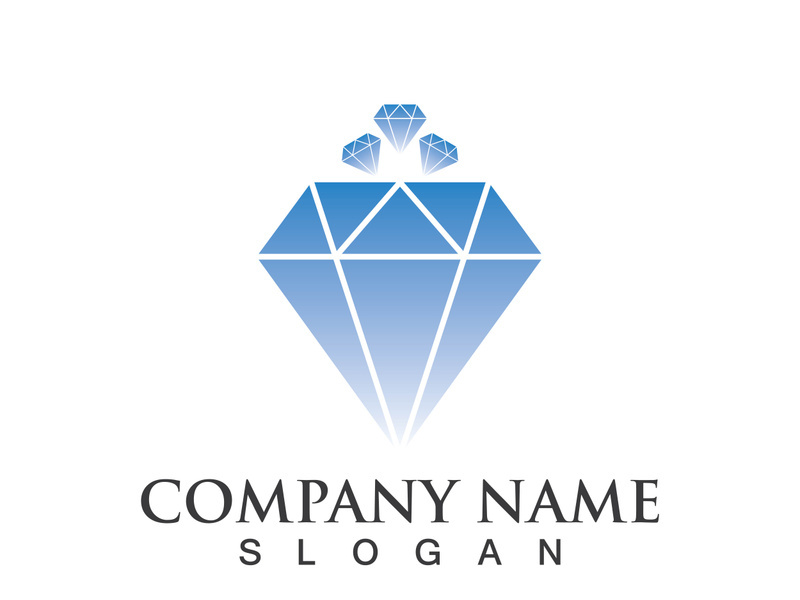 Diamond logo template vector icon illustration design