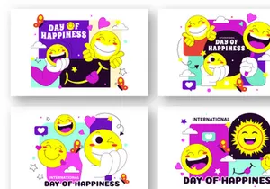 10 World Happiness Day Illustration