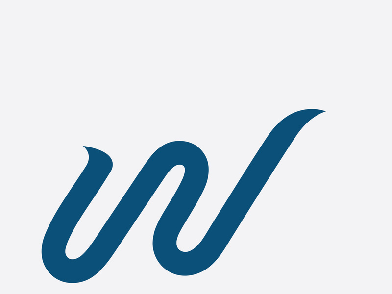W Letter Logo Template design