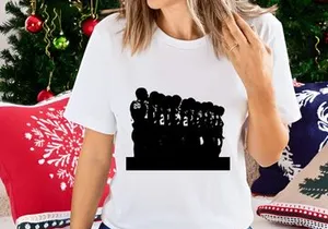 American football team huddle silhouette against white background