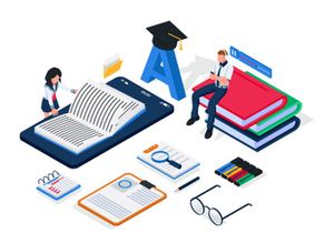 Online education illustration v5