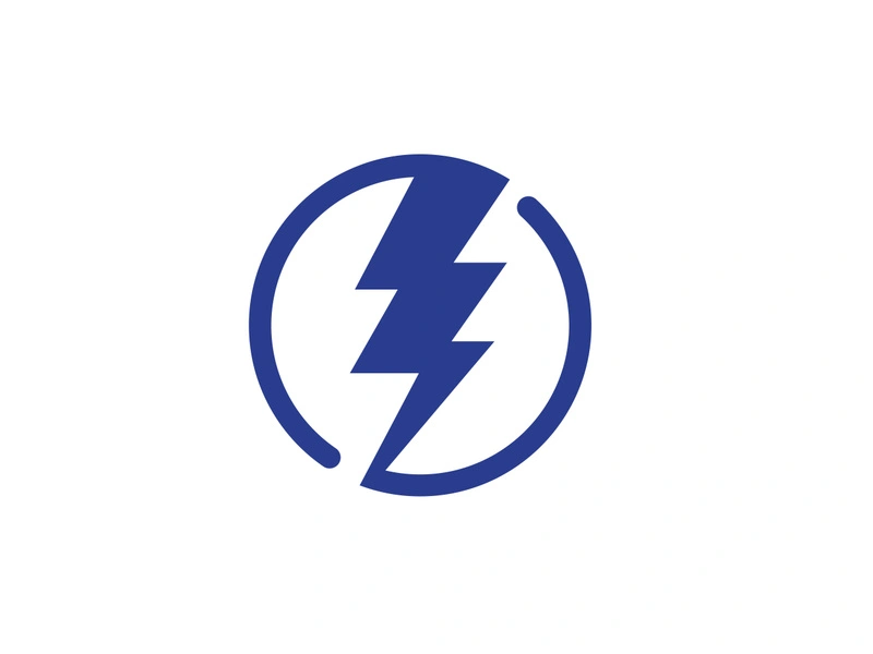 Strom Thunderbolt Template vector icon illustration design