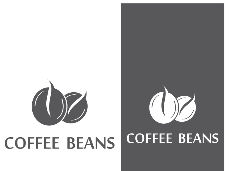 Premium coffee bean logo design.