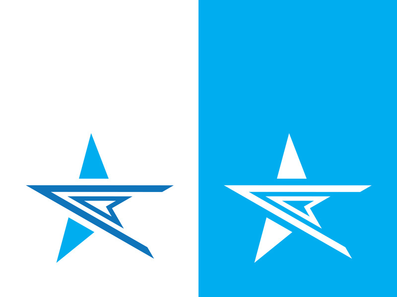 Star icon template vector illustration design