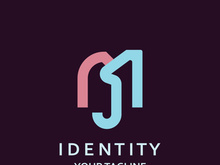 Letter MJ logo simple design for business and company identity vector template