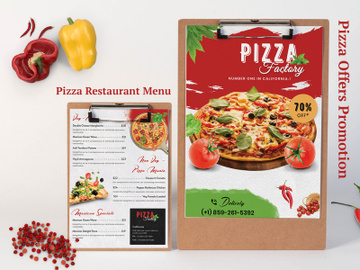 Pizza Restaurant Menu Template preview picture