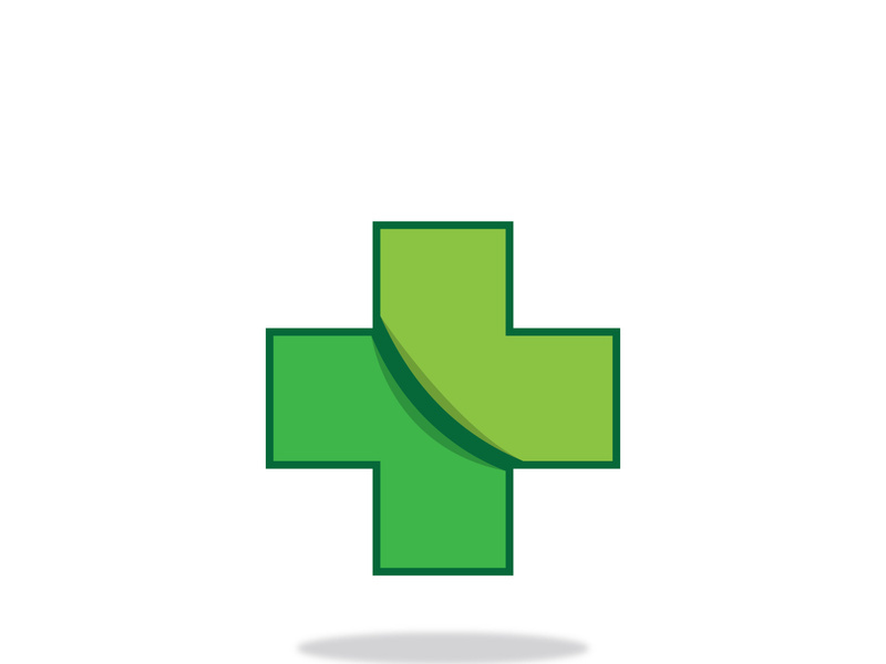 Health medical logo template vector illustration design