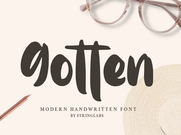 Gotten - Modern Handwritten Font preview picture