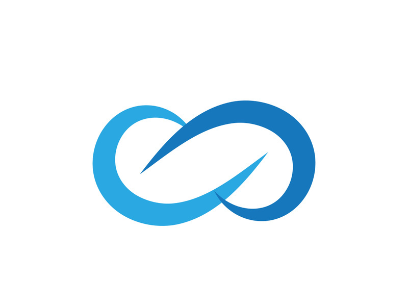 Infinity icon illustration design template