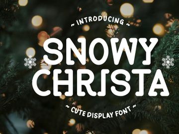 Snowy Christa - Cute Display Font preview picture